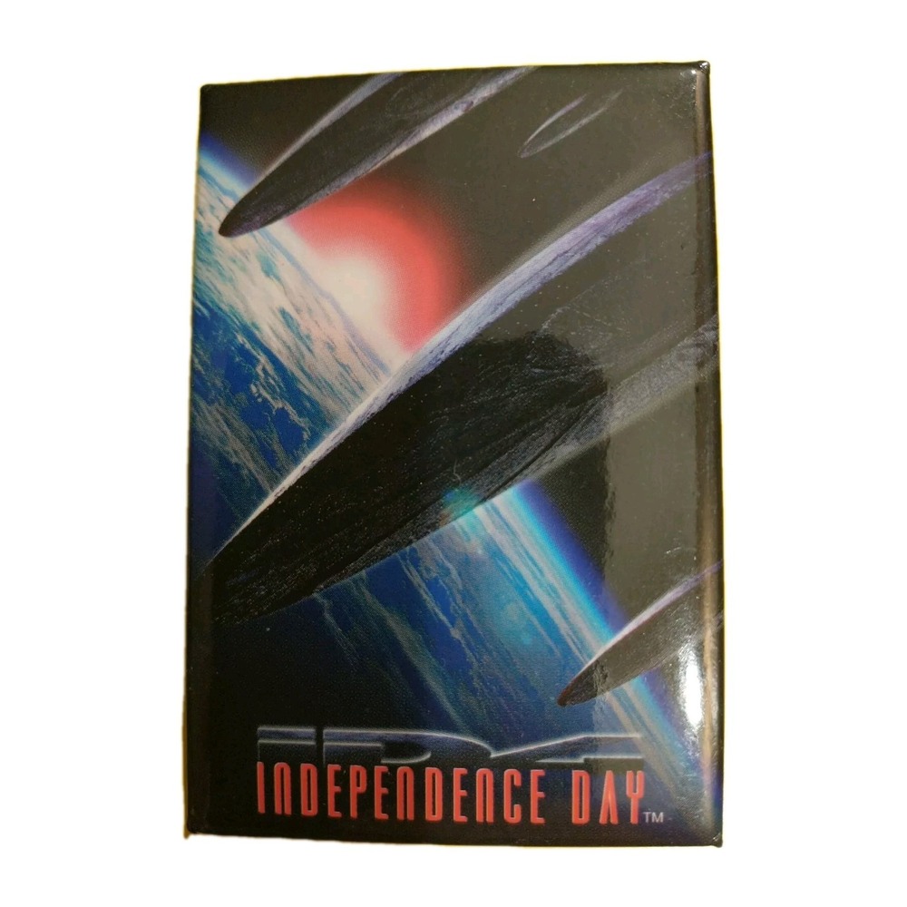 1996 Independence Day ID4 Earth Theater Promo Movie Badge Button Pinback Vintage
